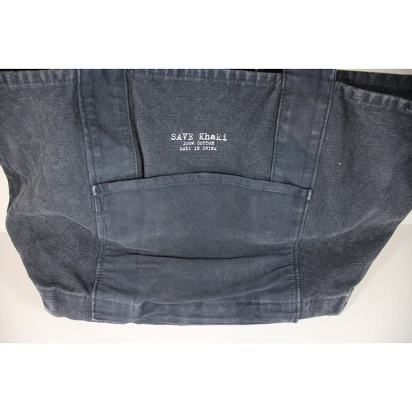 Save Khaki United S.K.U. Utility Heavy Distressed Canvas Tote Bag NEW N1252 - Picture 5 of 10